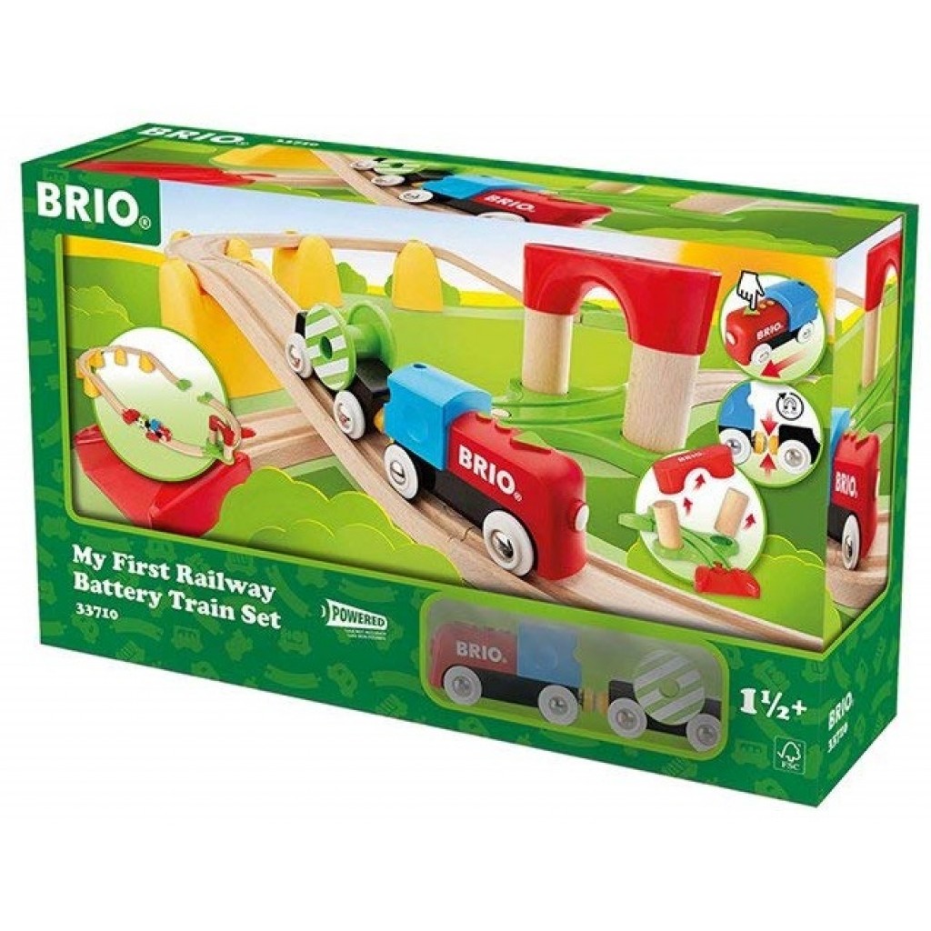 brio battery operated train and wagons