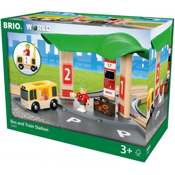 Brio World - Bus and Train Station - BRIO - BabyOnline HK