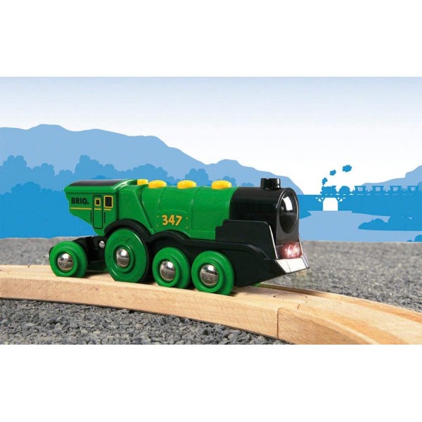 Brio World - Big Green Action Locomotive (Battery Powered) - BRIO - BabyOnline HK