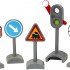 BRIO World - Traffic Sign Kit (5 pcs) for Railway