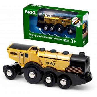 Brio World - Mighty Gold Action Locomotive