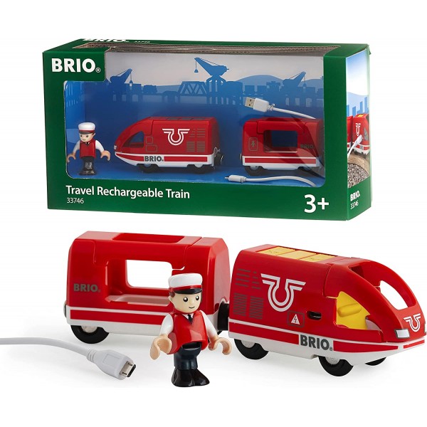 Brio World - Rechargeable Travel Train Set with Mini USB Cable - BRIO - BabyOnline HK