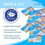 嬰兒天然口腔及牙齒專用清潔棉 (28包裝) - Brush Baby - BabyOnline HK