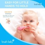 FlossBrush (0-3 Years) - Pink - Brush Baby - BabyOnline HK