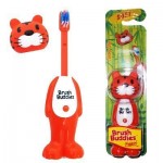 Poppin' Toothbrush - Toothy Toby (Tiger) - Brush Buddies - BabyOnline HK