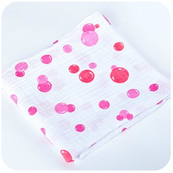 Muslin Wrap - Strawberry Bubbles (Pack of 3)