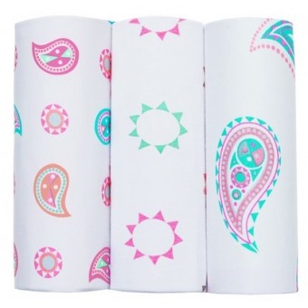 Bamboo Wrap - Paisley (Pack of 3)