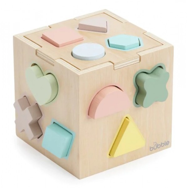 Bubble - Wooden Shape Sorting Cube - Bubble - BabyOnline HK