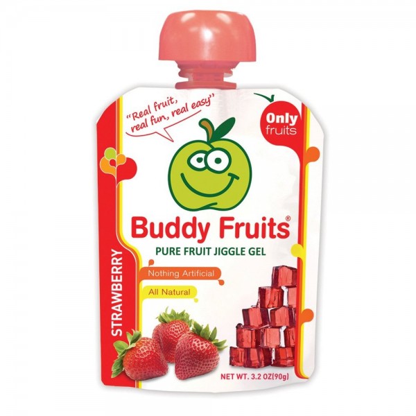 純天然啜啜啫喱 - 士多啤梨 (90g) [新] - Buddy Fruits - BabyOnline HK