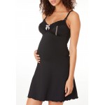 Lisa Maternity & Nursing Nightdress (Black) - Cache Coeur - BabyOnline HK