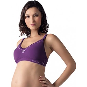 Illusion Seamless Maternity & Nursing Bra (Violet) - Size S