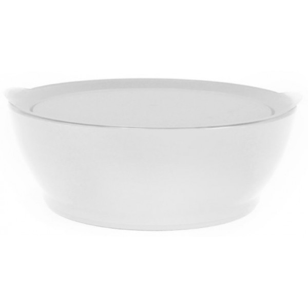 The Ultimate Non-Spill Salsa Bowl with Lid 12oz - White - Calibowl - BabyOnline HK