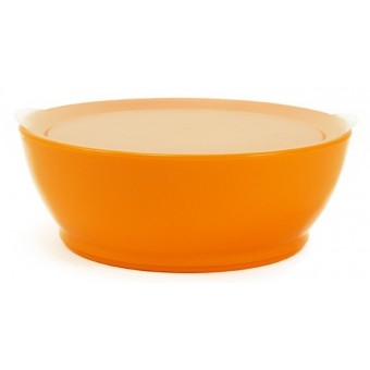 防灑碗連蓋 12oz - 橙色