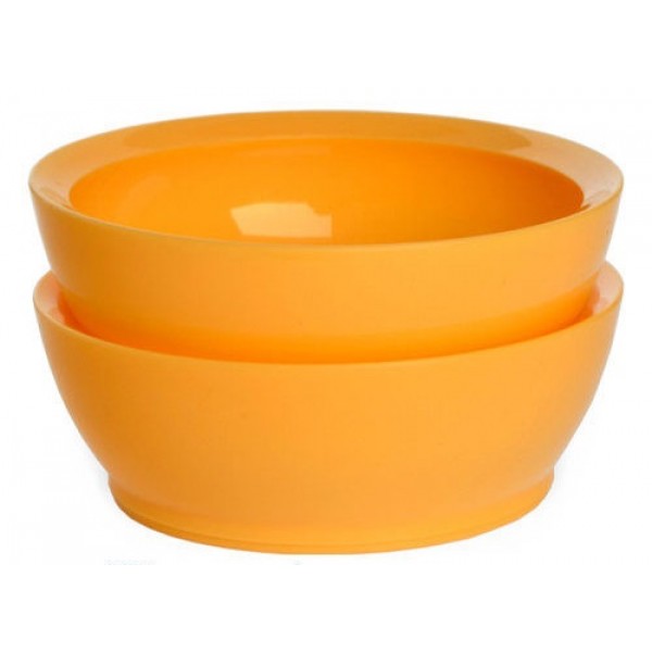 The Ultimate Non-Spill Bowl 12oz - Set of 2 - Orange - Calibowl - BabyOnline HK
