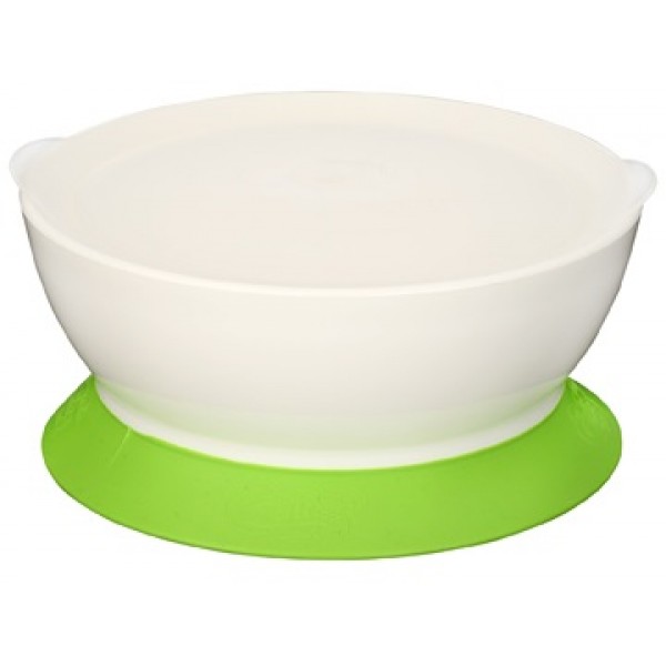 防灑吸盤式碗連蓋 12oz - 綠色 - Calibowl