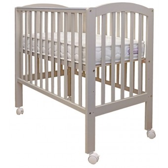 Mars Plus+ Baby Cot (Pearl Grey) with Smart Dream Tiny Mattress 