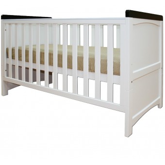Jupiter Cot Bed with Smart Dream Large Mattress (White)