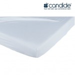 Candide - 竹+棉嬰兒床單 (70 x 140cm) - 粉藍色 - Candide - BabyOnline HK