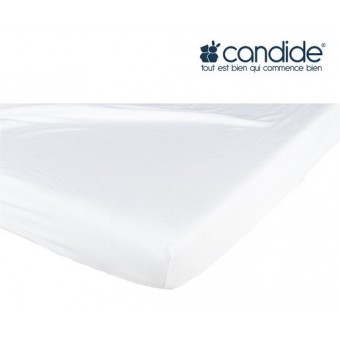Candide - 純棉嬰兒床單 (70 x 140cm) - 白色