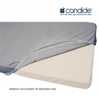 Candide - 防水嬰兒床單 (70 x 140cm) - 深灰色