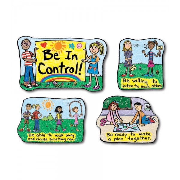 Bulletin Board Set - Kid-Drawn Be In Control (set of 8) - Carson Dellosa