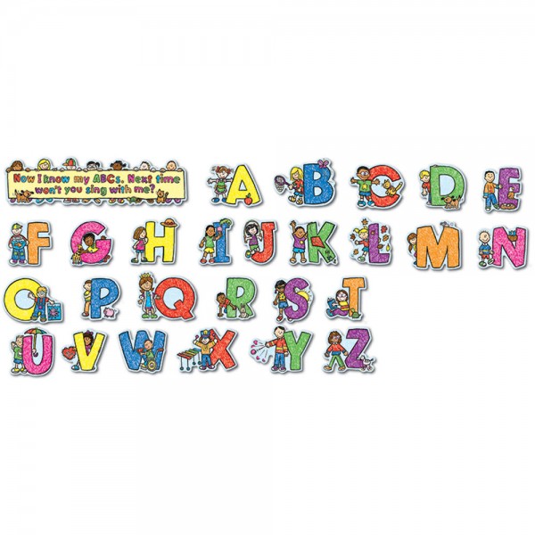 Mini Bulletin Board Set - Kid-Drawn Alphabet - Carson Dellosa - BabyOnline HK