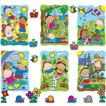 Bulletin Board Set - Spring and Summer Accents