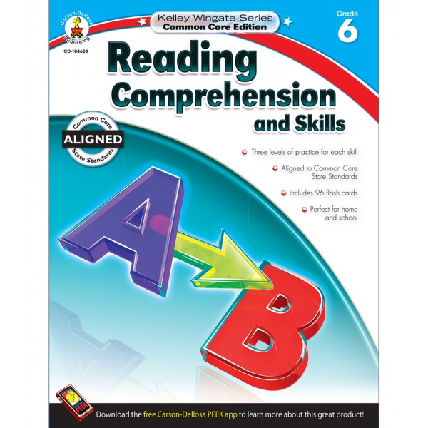 Reading Comprehension and Skills Workbook - Grade 6 - Carson Dellosa - BabyOnline HK