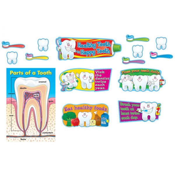 Healthy Teeth Bulletin Board Set - Carson Dellosa - BabyOnline HK