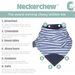 Cheeky Chompers - Neckerchew 咬咬口水肩 (藍白條紋) - Cheeky Chompers - BabyOnline HK