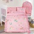 Cherry - 高密度純棉卡通嬰兒床單系列 (12件套裝) - 粉紅色飛機 - IF011