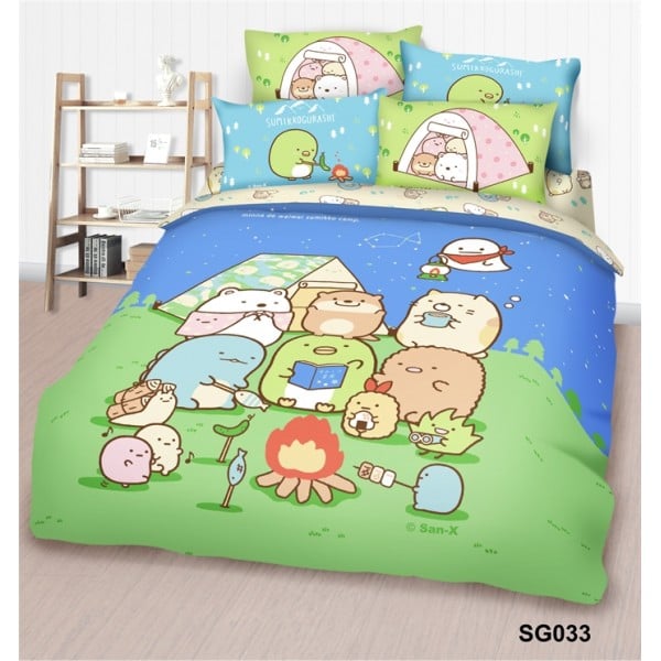 Cherry - 100% Cotton Cartoon Bedding Set (Sumikko Gurashi) - SG033 - Cherry - BabyOnline HK