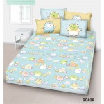 Cherry - 100% Cotton Cartoon Fitted Sheet & Pillow Case (Sumikko Gurashi) - SG026FD - Cherry - BabyOnline HK