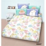 Cherry - 100% Cotton Cartoon Fitted Sheet & Pillow Case (Sumikko Gurashi) - SG027FD - Cherry - BabyOnline HK