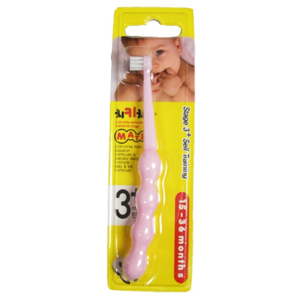 幼兒牙刷 (12個月或以上) - 粉紅色 - Chiki Chika - BabyOnline HK