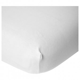 ChildHome - 有機棉嬰兒床單 (50 x 90cm) - 白色