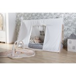 ChildHome - Tipi Bed Frame with Cover & Mattress (Natural-White / White) - ChildHome - BabyOnline HK