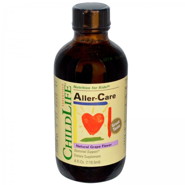 Aller-Care - Natural Grape Flavor - 4 fl oz (118.5 ml) - ChildLife - BabyOnline HK