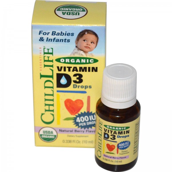 Organic Vitamin D3 Liquid Drops - 10 ml - ChildLife - BabyOnline HK
