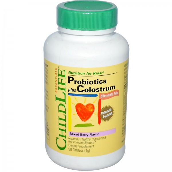 Probiotics with Colostrum - Mixed Berry Flavour (90 tablets) - ChildLife - BabyOnline HK