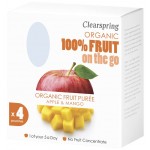 有機 100% 水果茸 (蘋果、芒果) 4 x 100g - ClearSpring - BabyOnline HK
