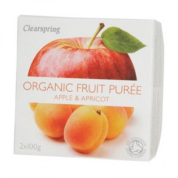 Organic Fruit Purée (Apple & Apricot) 2 x 100g - ClearSpring - BabyOnline HK