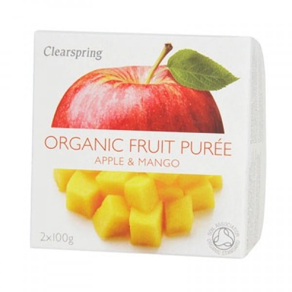 Organic Fruit Purée (Apple & Mango) 2 x 100g - ClearSpring - BabyOnline HK