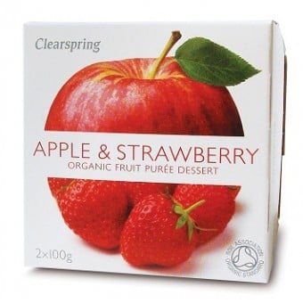 Organic Fruit Purée (Apple & Strawberry) 2 x 100g