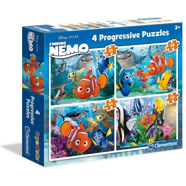 Super Color Progressive Puzzle - Disney Nemo (35+48+54+70) - Clementoni - BabyOnline HK