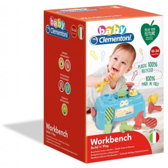 Baby Clementoni - Workbench Build 'n' Play