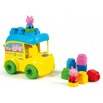 Baby Clemmy - Peppa Pig School Bus (8 soft blocks)