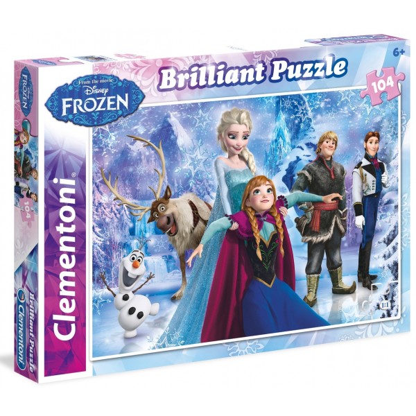 Brilliant Puzzle - Disney Frozen (104 Pcs) - Clementoni - BabyOnline HK