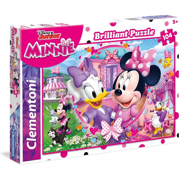 Brilliant Puzzle - Minnie Happy Helpers (104 Pcs) - Clementoni - BabyOnline HK