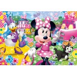 Super Color Glitter Puzzle - Minnie Happy Helpers (104 Pcs) - Clementoni - BabyOnline HK